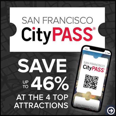 CityPASS promotional image highlighting 46% savings at 4 top SF attractions